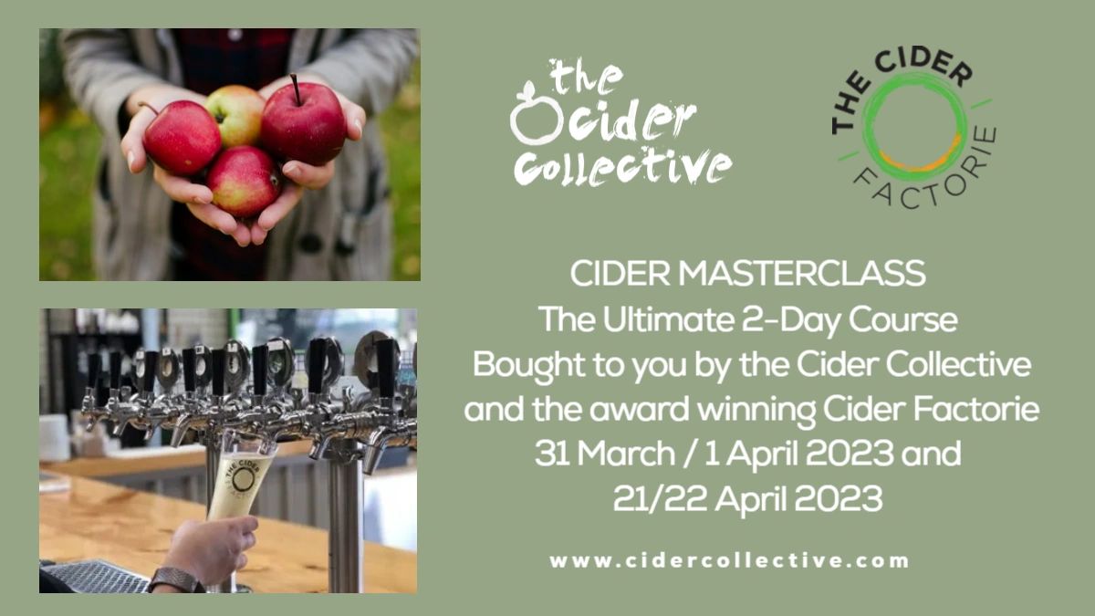 Popular 2Day Cider Masterclass running 2 dates this year